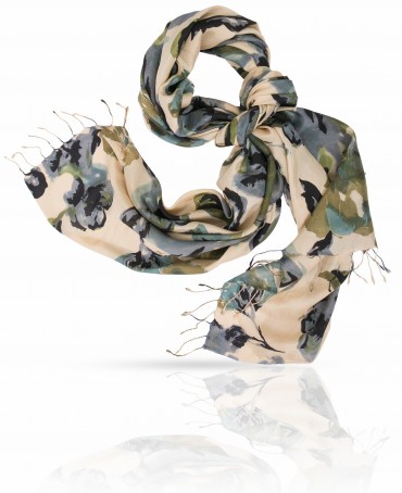 Палантин Женский S40-BIG.FL/SKY.CHOCO